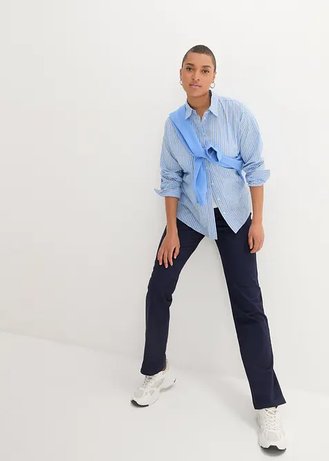 Treggings i twill i elastisk bomullsmiks, bonprix