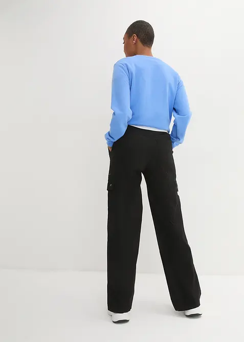 Cargojeans i bomull, Mid Waist, bonprix