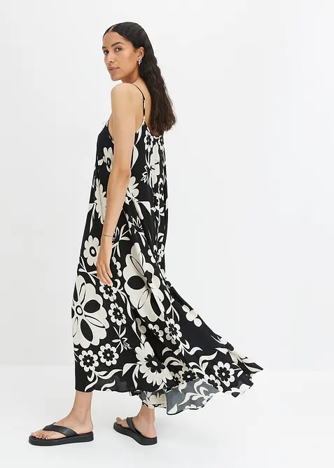 Vid kjole med stropper av lett viskose, bonprix