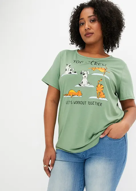 T-skjorte med print, bonprix