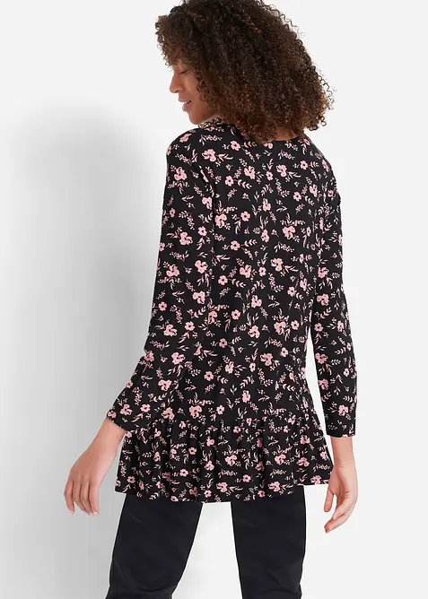 Lang trikot-tunika i viskosemiks, bonprix