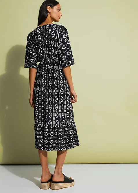 Midikjole i jersey, bonprix