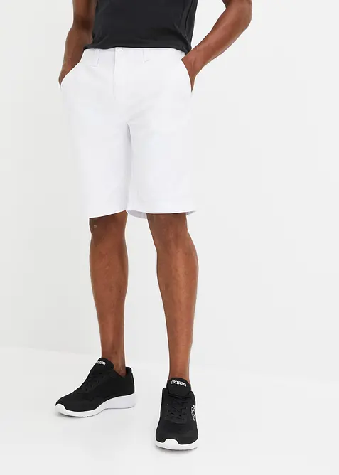 Chinos-bermuda i 100% bomull, Regular Fit, bonprix