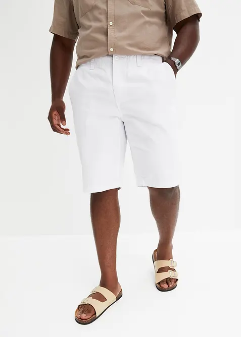 Chinos-bermuda i 100% bomull, Regular Fit, bonprix