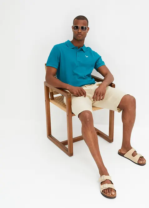 Kortermet poloskjorte (2-pack), bonprix