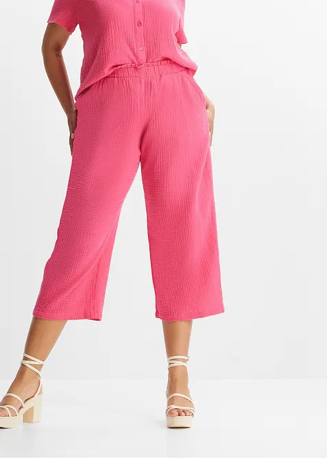 Culottes i bomullsmusselin, bonprix
