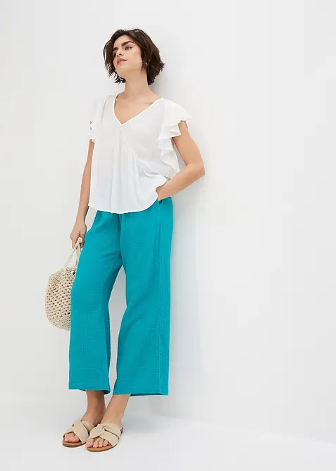 Culottes i bomullsmusselin, bonprix