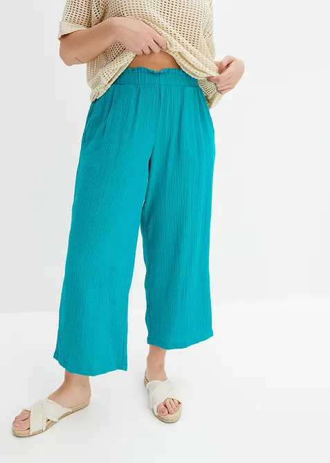 Culottes i bomullsmusselin, bonprix