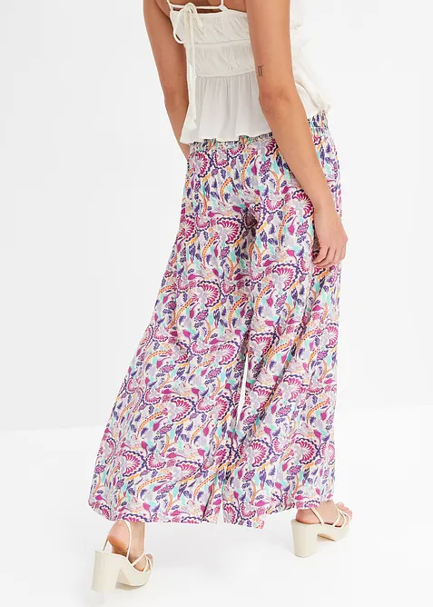 Vid bukse i lett viskose, bonprix