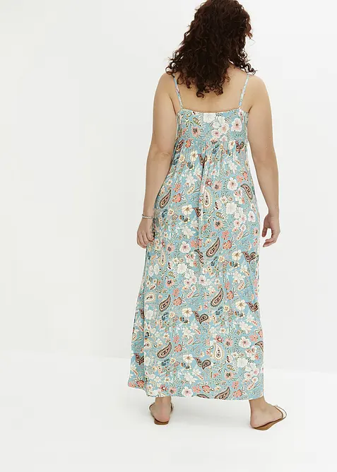 Maxikjole med trykt mønster, bonprix