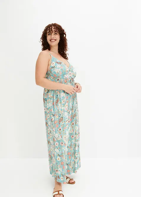 Maxikjole med trykt mønster, bonprix