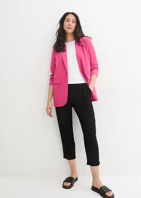 Jerseybukse av strukturmateriale, bonprix