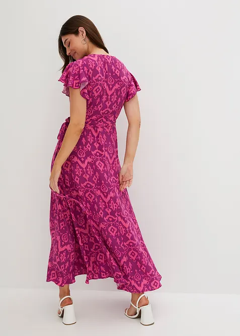 Omslagskjole med print, bonprix