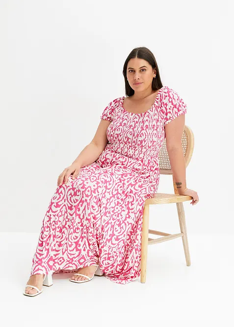 Maxikjole i viskosemiks, bonprix