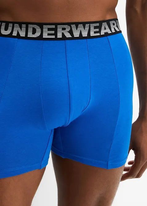 Boksershorts, tettsittende, mellomlange ben (3-pack), bonprix