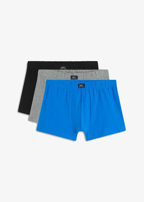 Boksershorts i ettersittende modell med økologisk bomull (3-pack), bonprix