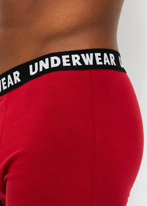Boksershorts med bomull i ettersittende modell (3-pack), bonprix