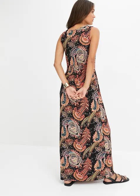 Maxikjole i myk viskosemiks, bonprix