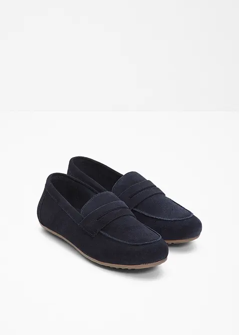 Loafers i semsket skinn, bonprix