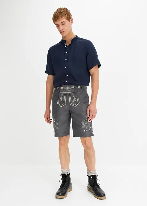 Kortermet skjorte i 100% lin, bonprix