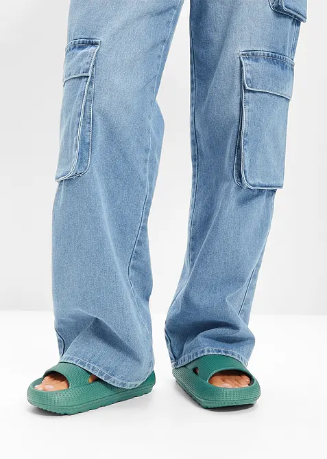 Slip-in sandaler med lett s&aring;le, bonprix