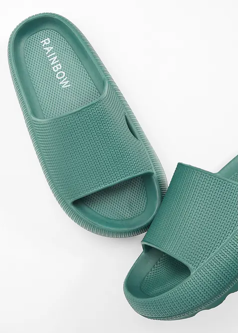 Slip-in sandaler med lett s&aring;le, bonprix