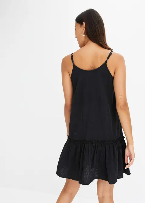 Stroppekjole i musselin, bonprix