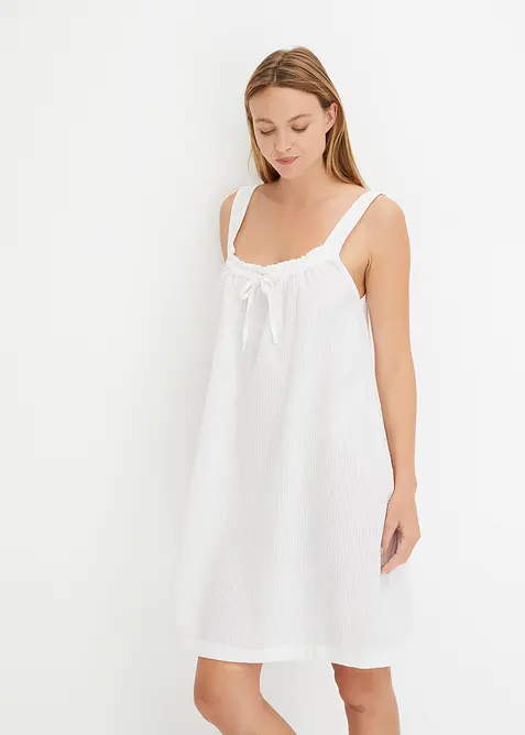 Oversized nattkjole i lett krepp, bonprix