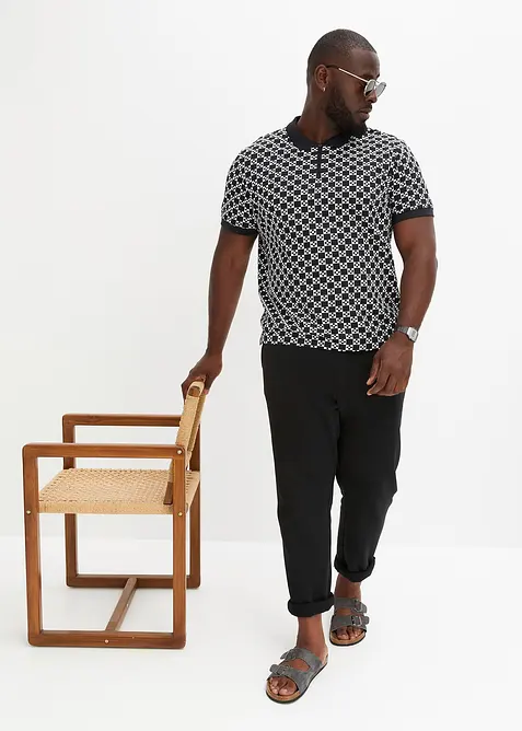 Innvendig flosset joggebukset med rett nederkant, bonprix