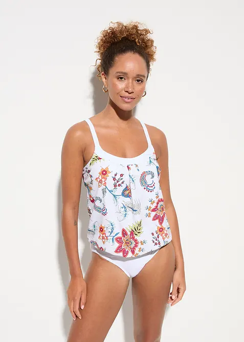 Oversized tankini (2-delt sett) med regulerbare stropper, bonprix