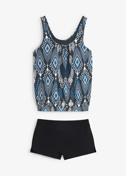 Oversized tankini (2-delt sett) med panty, bonprix