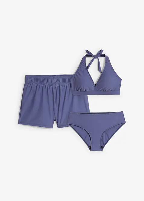 Bikini og badebukse (3-delt sett), bonprix
