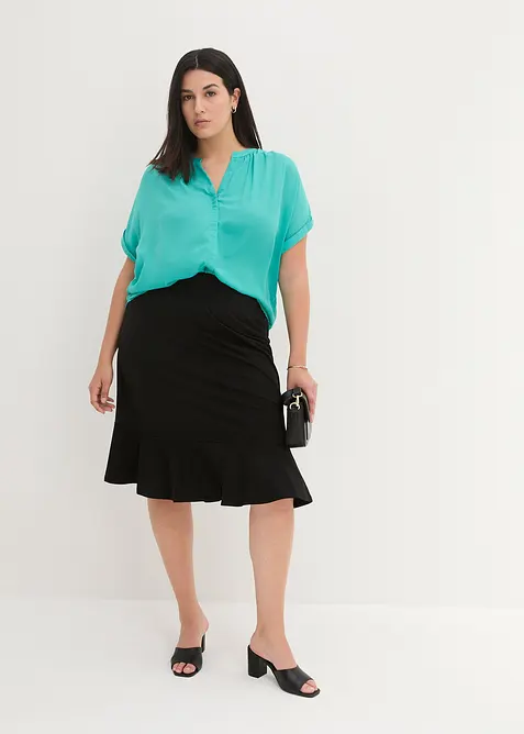 Blusetunika i georgette-materiale, bonprix