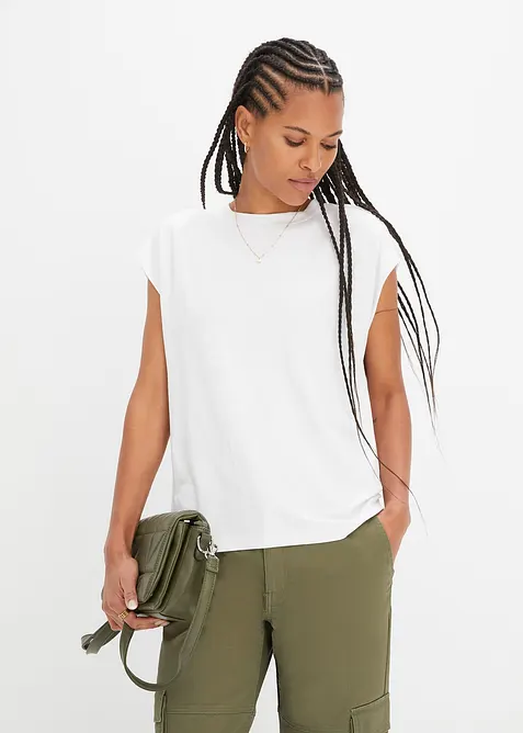 T-skjorte i myk viskose, bonprix