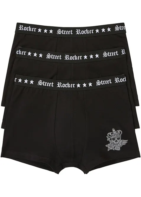 Boksershorts i ettersittende modell (3-pack), bonprix