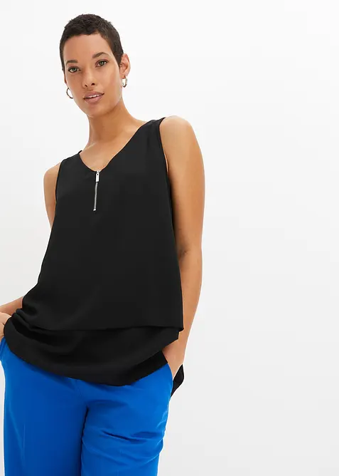 Topp i b&aelig;rekraftig viskose med glidel&aring;s, bonprix