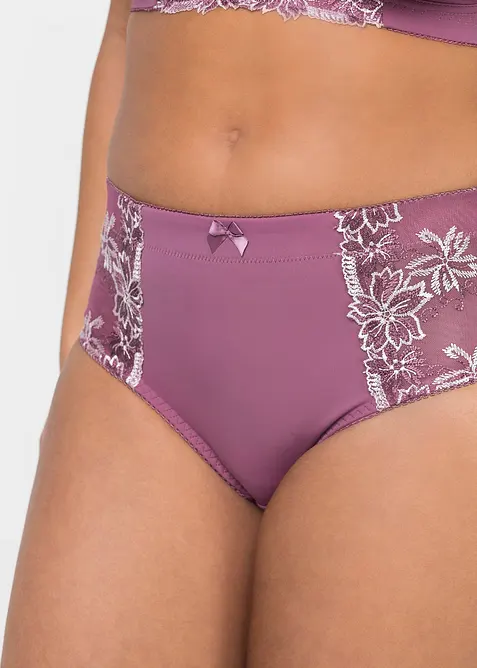 Formende truse med broderi (2-pack), bonprix