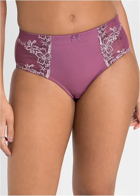 Formende truse med broderi (2-pack), bonprix