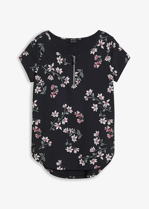 Oversized topp i bomullsmiks, bonprix