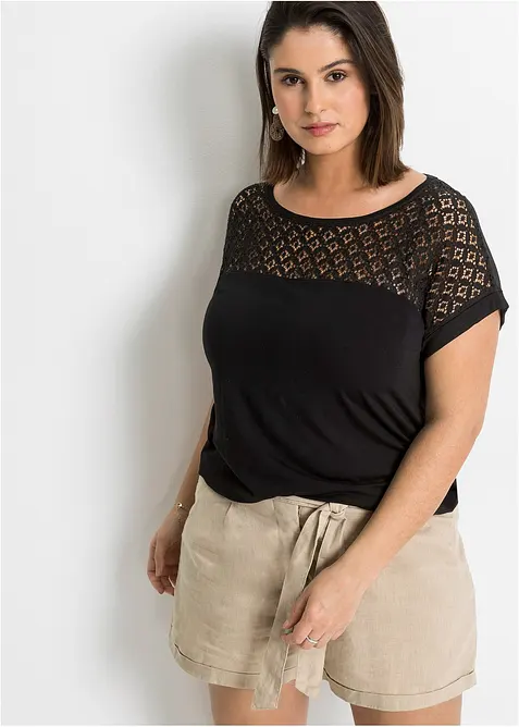 Topp i myk viskosemiks, bonprix