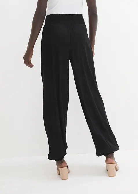 Vid bukse i lett viskose, bonprix