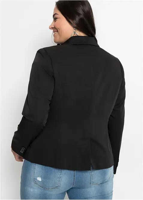 Kort blazer med klaffelommer, bonprix