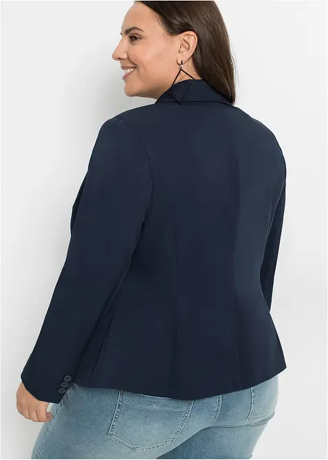 Kort blazer med klaffelommer, bonprix