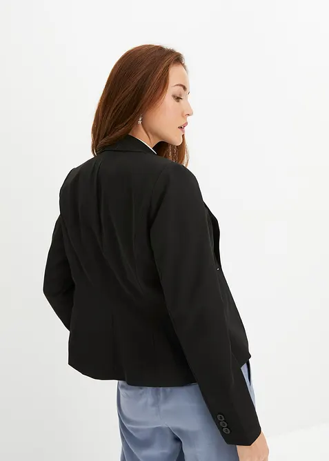 Kort blazer med klaffelommer, bonprix