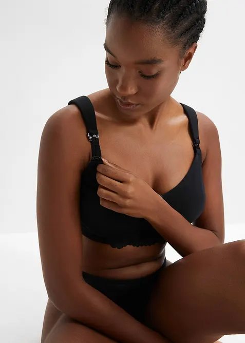 Amme-BH uten b&oslash;yle, med &oslash;kologisk bomull (2-pack), bonprix