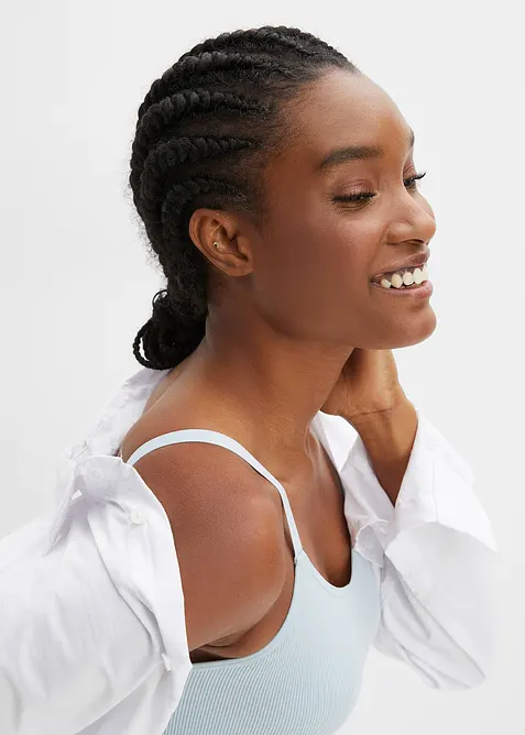 Feel Comfort Seamless-BH-topp i ribbemateriale, bonprix