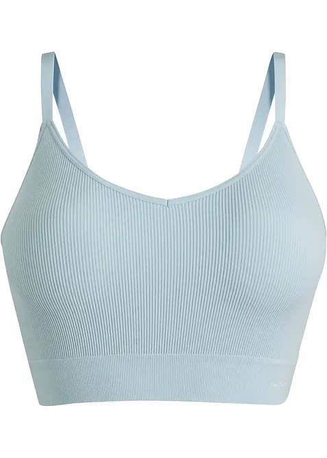 Feel Comfort Seamless-BH-topp i ribbemateriale, bonprix