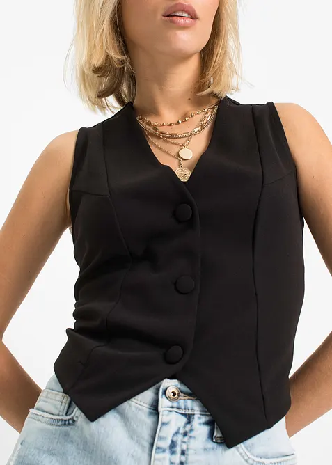 Dressvest av formstabilt interlock-materiale, bonprix