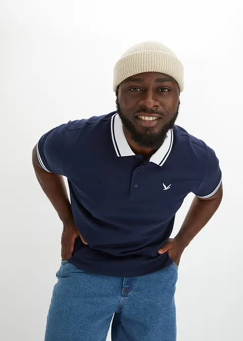 Piké-poloskjorte i økologisk bomull, bonprix