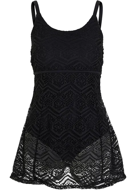 Badekjole med blonder, bonprix